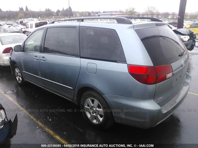 5TDZA23C05S291495 - 2005 TOYOTA SIENNA CE/LE Light Blue photo 3