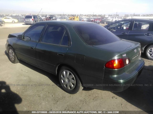 1NXBR12E31Z554779 - 2001 TOYOTA COROLLA CE/LE/S GREEN photo 3