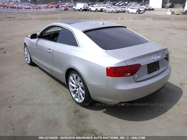 WAULFAFR1EA033143 - 2014 AUDI A5 PREMIUM PLUS SILVER photo 3