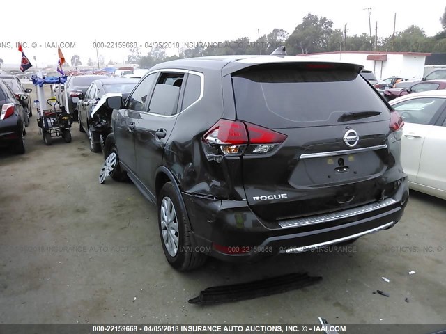 KNMAT2MT5HP535792 - 2017 NISSAN ROGUE S/SV GRAY photo 3