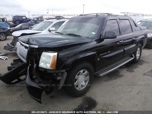 3GYEK62N06G102540 - 2006 CADILLAC ESCALADE EXT BLACK photo 2