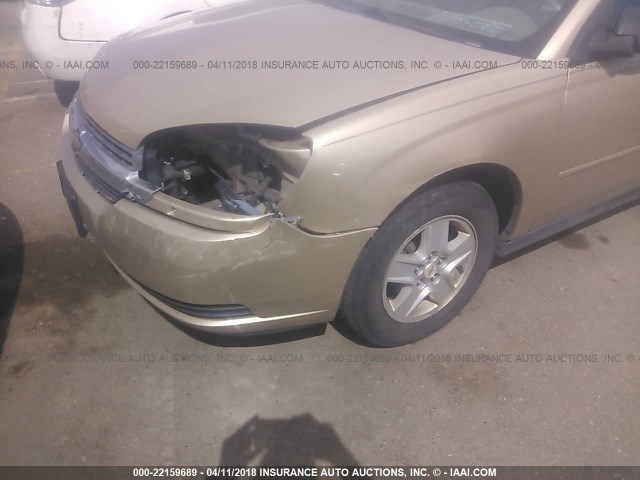 1G1ZT52855F305280 - 2005 CHEVROLET MALIBU LS 金色 照片 6