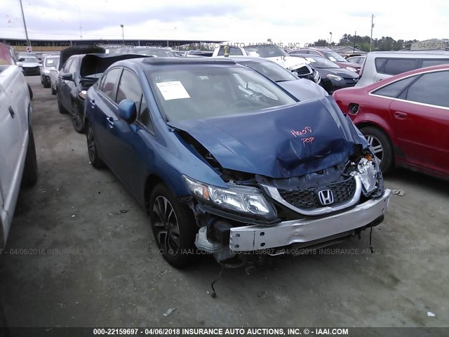 2HGFB2F9XDH503852 - 2013 HONDA CIVIC EXL Mavi foto 1