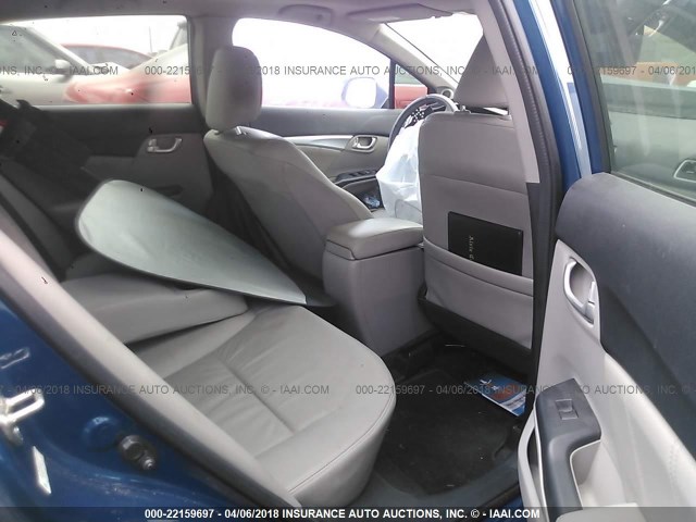 2HGFB2F9XDH503852 - 2013 HONDA CIVIC EXL Mavi foto 8