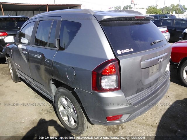 1C4NJCBA5ED593610 - 2014 JEEP COMPASS SPORT GRAY photo 3