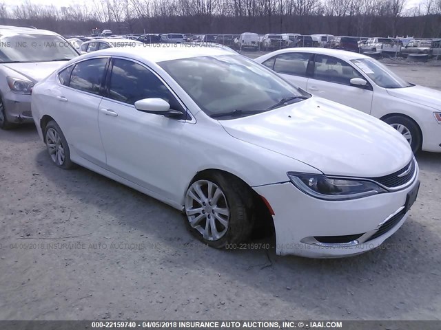 1C3CCCAG5FN730813 - 2015 CHRYSLER 200 LIMITED WHITE photo 1