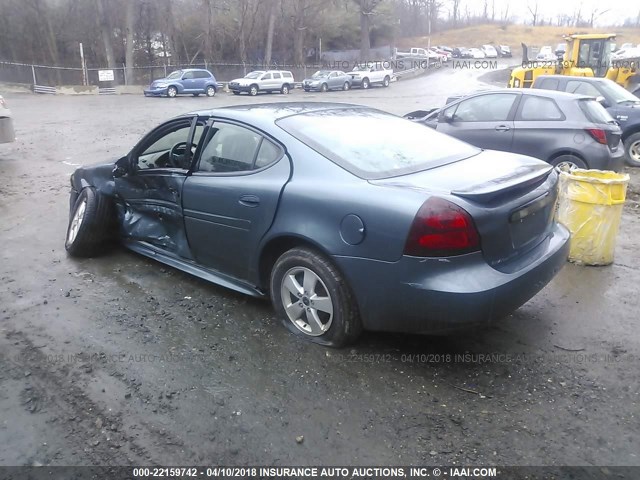 2G2WP552861182366 - 2006 PONTIAC GRAND PRIX BLUE photo 3
