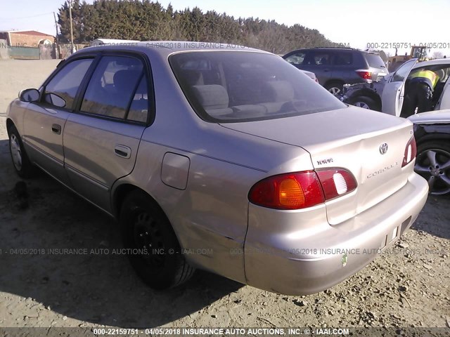 2T1BR18E2XC253325 - 1999 TOYOTA COROLLA VE/CE/LE 金色 照片 3