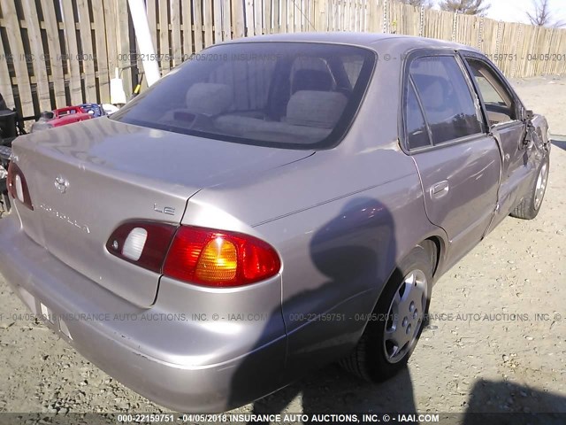 2T1BR18E2XC253325 - 1999 TOYOTA COROLLA VE/CE/LE GOLD photo 4