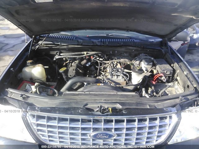 1FMDU73K25UA68646 - 2005 FORD EXPLORER XLT/XLT SPORT/NBX BLACK photo 10