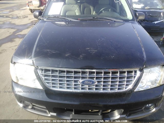 1FMDU73K25UA68646 - 2005 FORD EXPLORER XLT/XLT SPORT/NBX BLACK photo 6