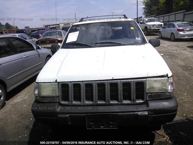 1J4FX58S2WC166496 - 1998 JEEP GRAND CHEROKEE LAREDO/TSI WHITE photo 6