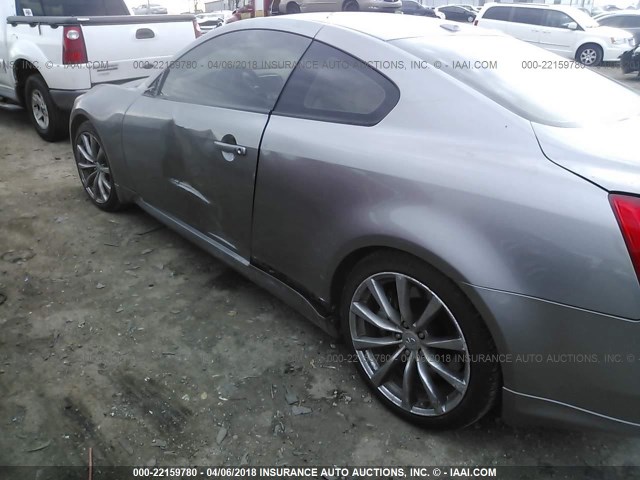 JNKCV64E29M604399 - 2009 INFINITI G37 JOURNEY/SPORT GRAY photo 6