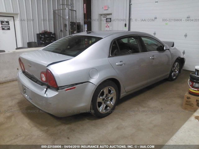 1G1ZH57B59F236845 - 2009 CHEVROLET MALIBU 1LT 银色 照片 4