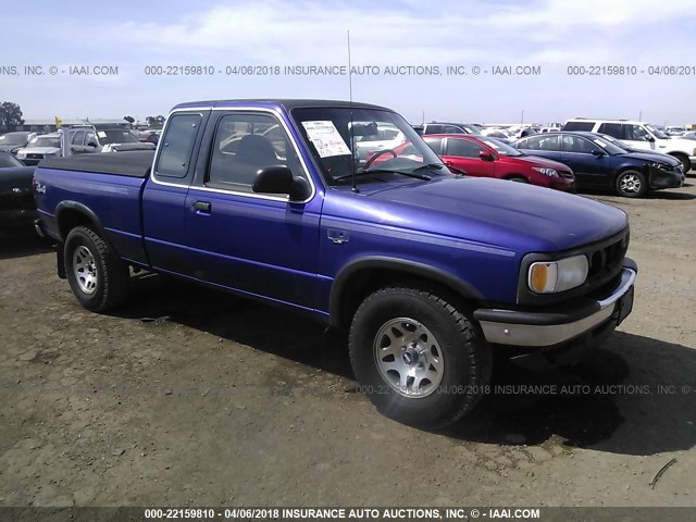 4F4DR17X2TTM05271 - 1996 MAZDA B4000 CAB PLUS BLUE photo 1