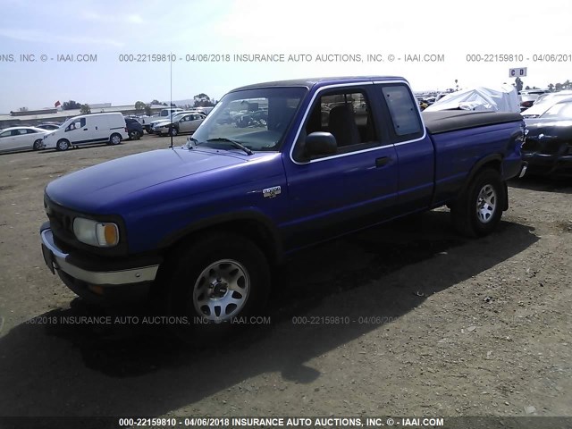 4F4DR17X2TTM05271 - 1996 MAZDA B4000 CAB PLUS BLUE photo 2