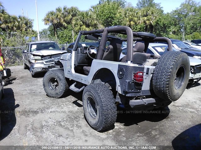 1J4FA49S94P731052 - 2004 JEEP WRANGLER / TJ SPORT SILVER photo 3