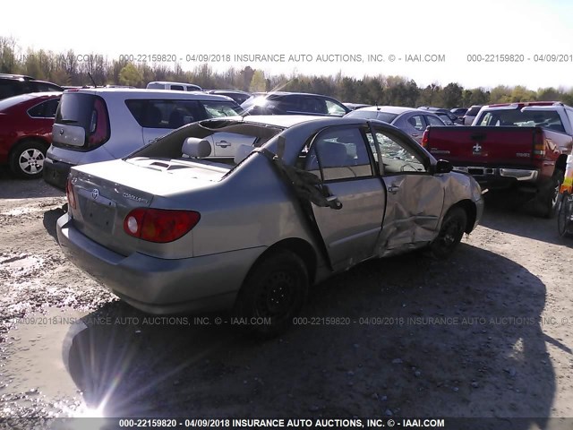 JTDBR32E632014423 - 2003 TOYOTA COROLLA CE/LE SILVER photo 4