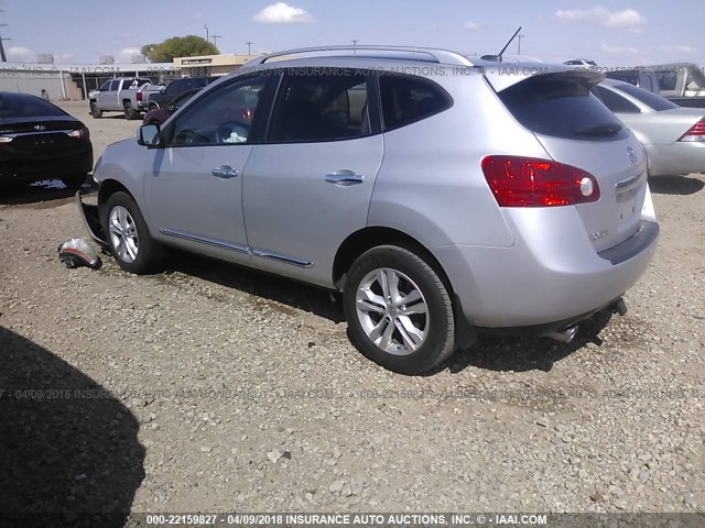JN8AS5MT4CW605029 - 2012 NISSAN ROGUE S/SV SILVER photo 3