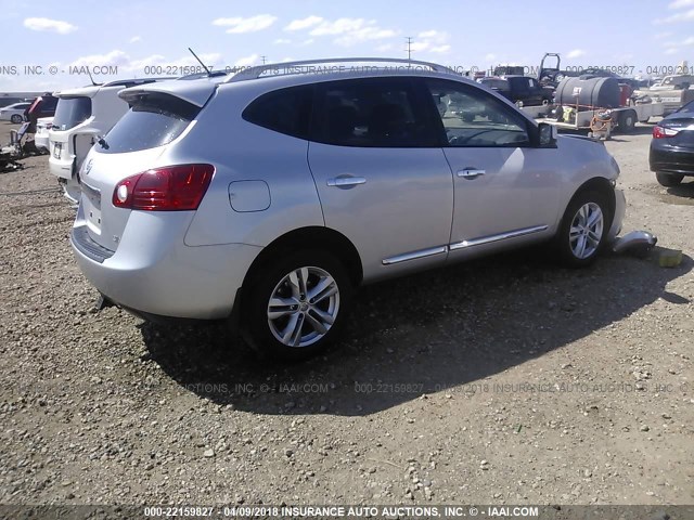 JN8AS5MT4CW605029 - 2012 NISSAN ROGUE S/SV SILVER photo 4