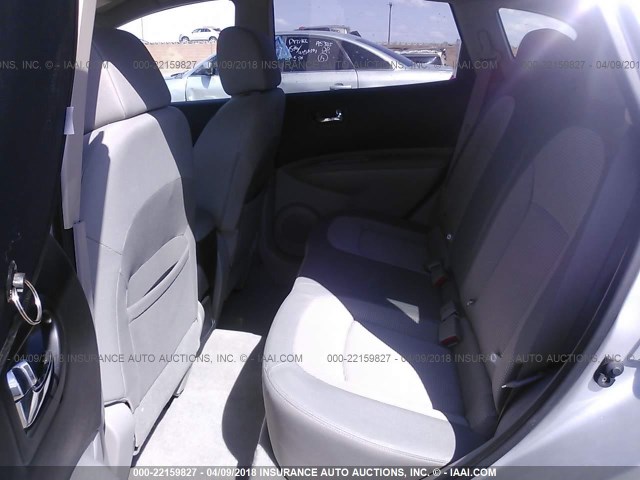 JN8AS5MT4CW605029 - 2012 NISSAN ROGUE S/SV SILVER photo 8