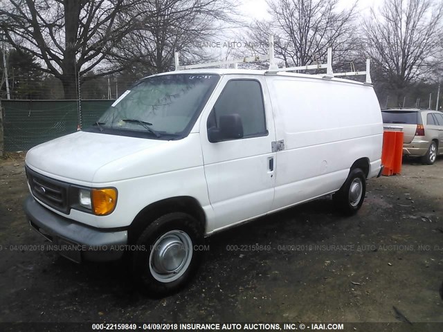 1FTNE24WX4HB33941 - 2004 FORD ECONOLINE E250 VAN WHITE photo 2