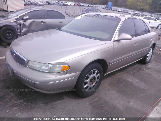 2G4WS52J1Y1306479 - 2000 BUICK CENTURY CUSTOM GOLD photo 2