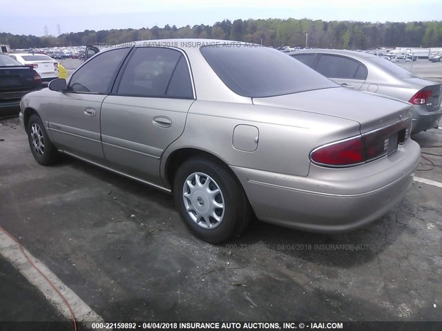 2G4WS52J1Y1306479 - 2000 BUICK CENTURY CUSTOM GOLD photo 3