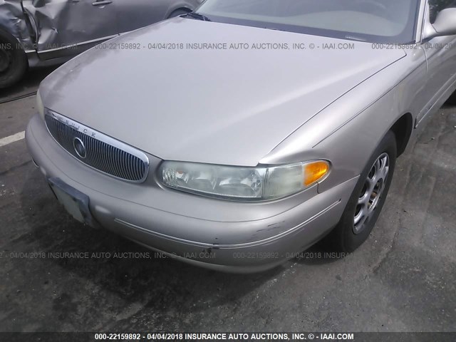 2G4WS52J1Y1306479 - 2000 BUICK CENTURY CUSTOM GOLD photo 6