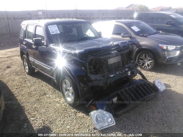 1C4PJMAK1CW151143 - 2012 JEEP LIBERTY SPORT BLUE photo 1