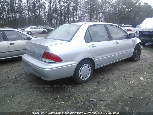 JA3AJ26E03U075468 - 2003 MITSUBISHI LANCER ES SILVER photo 4