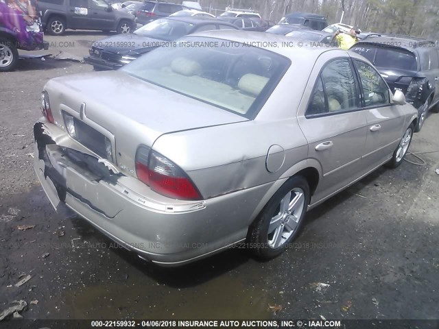 1LNFM87A66Y615721 - 2006 LINCOLN LS GOLD photo 4