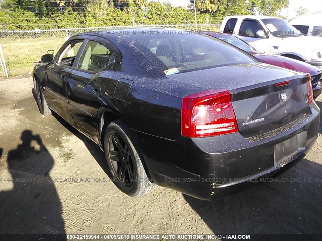 2B3KA43G97H645372 - 2007 DODGE CHARGER SE/SXT BLACK photo 3