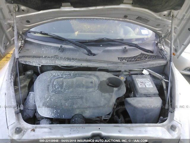 3GNBAAFW8BS500840 - 2011 CHEVROLET HHR LS SILVER photo 10