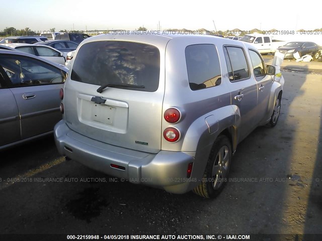 3GNBAAFW8BS500840 - 2011 CHEVROLET HHR LS SILVER photo 4