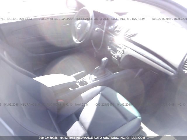 WBAUP9C51CVL91933 - 2012 BMW 128 I BLACK photo 5