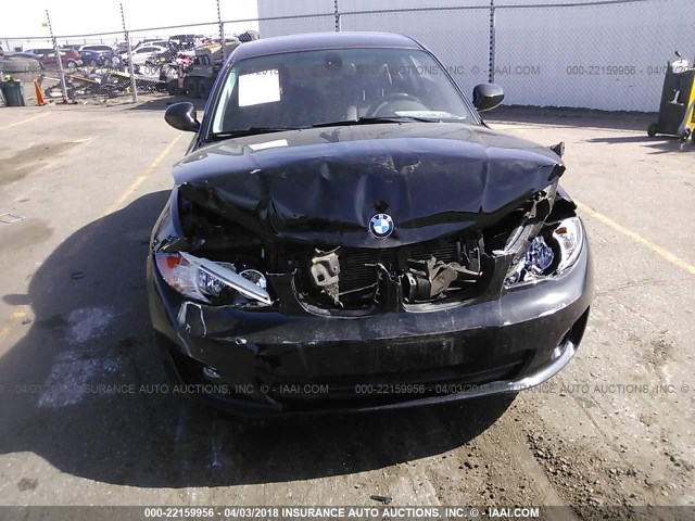 WBAUP9C51CVL91933 - 2012 BMW 128 I BLACK photo 6