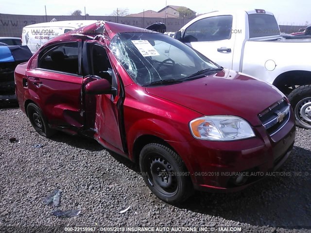 KL1TG5DE2BB245957 - 2011 CHEVROLET AVEO LT RED photo 1