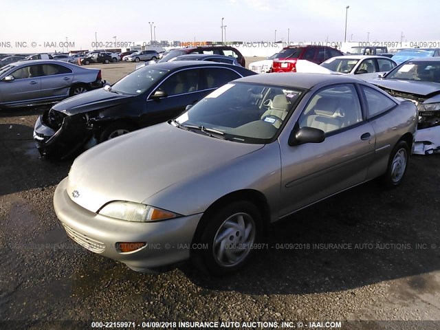 1G1JC1248VM142963 - 1997 CHEVROLET CAVALIER RS GOLD photo 2