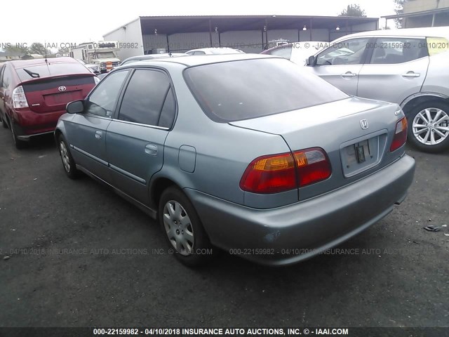 2HGEJ6612YH543462 - 2000 HONDA CIVIC SE BLUE photo 3