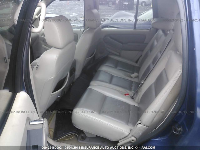 1FMEU73E06UA32518 - 2006 FORD EXPLORER XLT BLUE photo 8