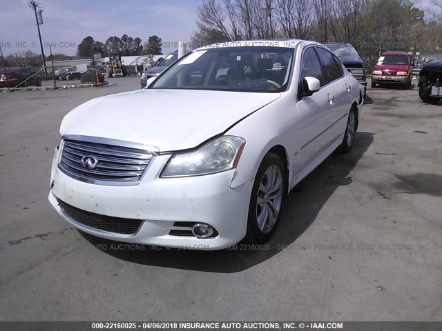 JNKBY01E08M500903 - 2008 INFINITI M45 SPORT WHITE photo 2