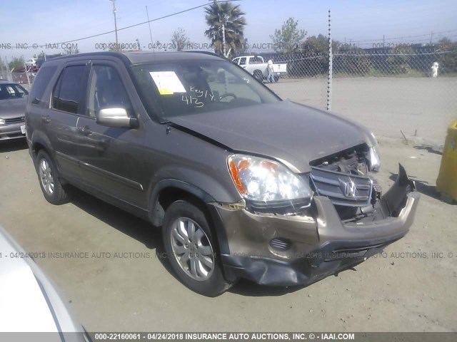 JHLRD78976C051495 - 2006 HONDA CR-V SE/EX GOLD photo 1