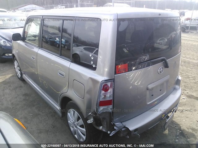 JTLKT334X50194239 - 2005 TOYOTA SCION XB GRAY photo 3