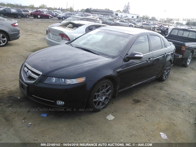 19UUA76527A005362 - 2007 ACURA TL TYPE S BLACK photo 2