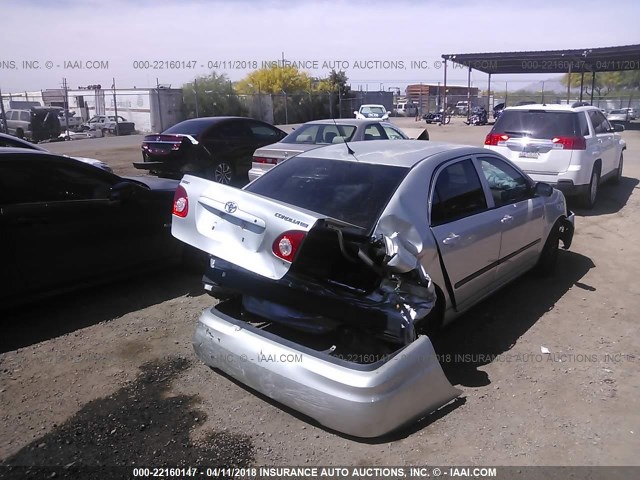 JTDBR32E542026497 - 2004 TOYOTA COROLLA CE/LE SILVER photo 4