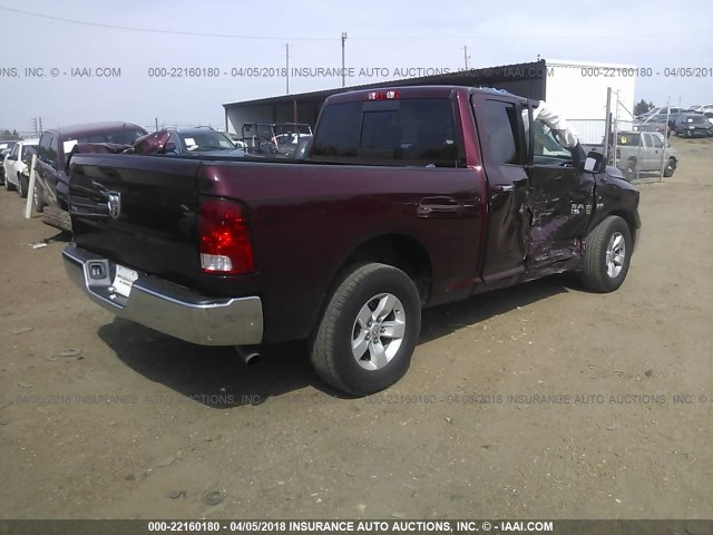 1C6RR6GT6HS535650 - 2017 RAM 1500 SLT MAROON photo 4