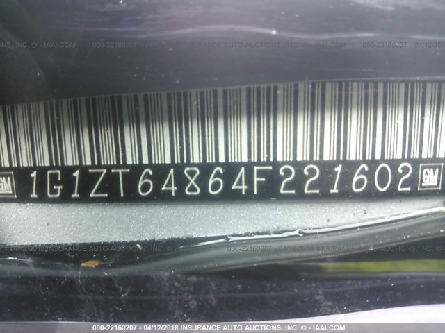 1G1ZT64864F221602 - 2004 CHEVROLET MALIBU MAXX LS 银色 照片 9