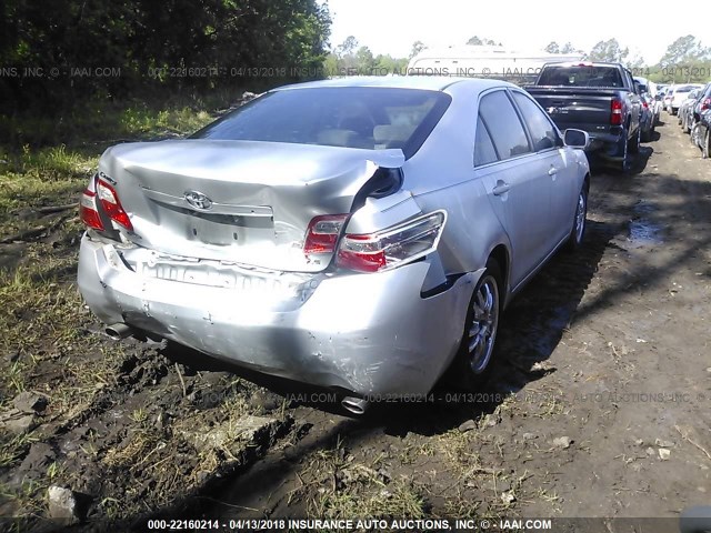 4T1BK46K39U084934 - 2009 TOYOTA CAMRY SE/LE/XLE SILVER photo 4