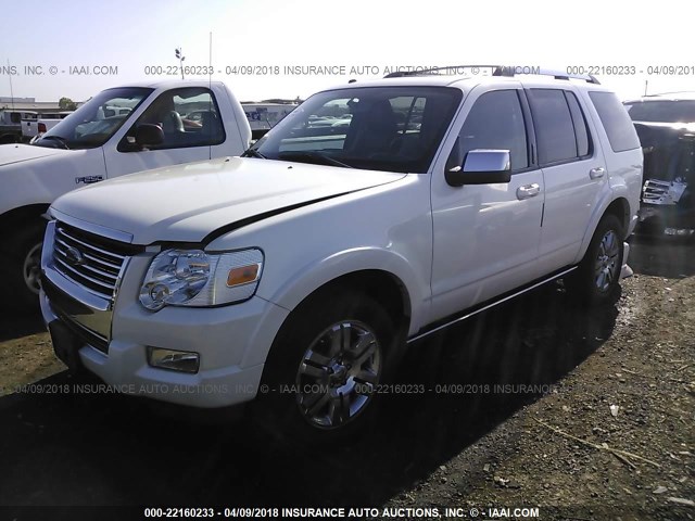 1FMEU6FEXAUA15658 - 2010 FORD EXPLORER LIMITED 白色 照片 2